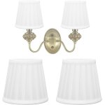 Tianyi - abat - jour en tissu 2 pices, clip e14 sur abat - jours  barillet pliss, abat - jour de lustre ...