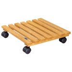 Tianyi - chariot de plantes nature 35 x 35 x 8 cm porte plante pour l'intérieur, aulne terracotta support ... Tianyi - chariot de plantes nature 35 x 35 x 8 cm porte plante pour l'intérieur, aulne terracotta support ...