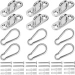 Tianyi - crochet de plafond inox en forme de u (lot de 6) - pontet inox avec vis - crochet suspension ...