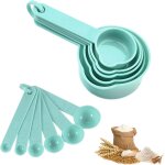 Tianyi - cuillres doseuses plastique, 11 pices set de cuillres  mesurer, 5 measuring cups et 6 mesures ...