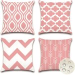 Tianyi - exterieur housse coussin lot de 4 impermeable gomtrique coussins canape decoratif taie oreiller ...