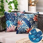 Tianyi - exterieur housses de coussin 40x40 cm impermable housse de coussin housse coussin feuille de ...