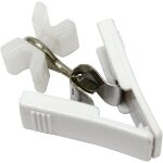 Tianyi - gardinia glissière en x avec pince, 20 pièces, tête rotative, plastique, blanc Tianyi - gardinia glissière en x avec pince, 20 pièces, tête rotative, plastique, blanc