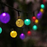 Tianyi - guirlande lumineuse solaire d'extérieur, 8 modes en forme de boule de cristal pour terrasse, ... Tianyi - guirlande lumineuse solaire d'extérieur, 8 modes en forme de boule de cristal pour terrasse, ...