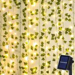 Tianyi - guirlande solaire exterieur jardin 10m 100 led lierre artificiel guirlande lumineuse, 8 modes ... Tianyi - guirlande solaire exterieur jardin 10m 100 led lierre artificiel guirlande lumineuse, 8 modes ...