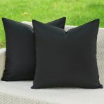 Tianyi - housse coussin 40x40 noir extrieur impermable taie d'oreiller dcoratif canap aesthetic bohme ...