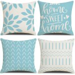 Tianyi - housses de coussin, housses de coussin 45x45 lot de 4 taie d'oreiller carre housses de coussin ...