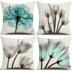 Tianyi - housses de coussin, housses de coussin 50x50 lot de 4 housses de coussin carres 20 x 20 4 pices ...