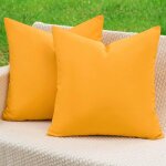 Tianyi - housse coussin 50x50 jaune extrieur impermable taie d'oreiller dcoratif canap aesthetic ...