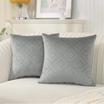 Tianyi - housse coussin 60x60 en velours ctel motif housses pour coussin lombaire fauteuil canap scandinave ...