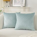Tianyi - housse coussin 60x60 en velours ctel motif housses pour coussin lombaire fauteuil canap scandinave ...