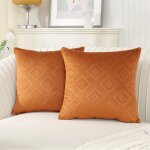 Tianyi - housse coussin 60x60 en velours ctel motif housses pour coussin lombaire fauteuil canap scandinave ...