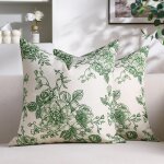 Tianyi - housses de coussin dcoratives taie d'oreiller en lin fleur housse coussin impermeable housse ...