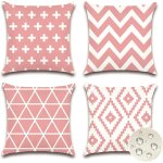 Tianyi - housse coussin exterieur impermable 50x50cm gomtrique dcoratif canap taie d'oreiller decoration ...