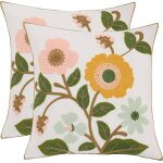 Tianyi - housse de coussin fleur 45 x 45 cm fleurs jaunes décoratif taie d'oreiller pour canapé salon ... Tianyi - housse de coussin fleur 45 x 45 cm fleurs jaunes décoratif taie d'oreiller pour canapé salon ...