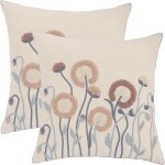 Tianyi - housse de coussin fleur 45 x 45 cm pissenlit violet dcoratif taie d'oreiller pour canap salon ...