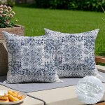 Tianyi - housse de coussin impermable 45x45 cm noir style rustique - rsistante aux intempries, parfaite ...