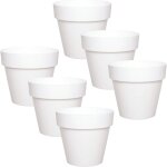 Tianyi - ibi pot de fleur plastique 6 x 12 cm - blanc - cache pot plante interieur Tianyi - ibi pot de fleur plastique 6 x 12 cm - blanc - cache pot plante interieur