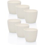 Tianyi - idea - station riba lot de 6 pots de fleurs 11 cm u2013 blanc crème u2013 pots de fleurs incassables ... Tianyi - idea - station riba lot de 6 pots de fleurs 11 cm u2013 blanc crème u2013 pots de fleurs incassables ...