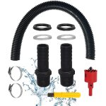 Tianyi - kit de raccordement pour citerne de pluie, collecteur d'eau de pluie pour connecter, tuyau de ...