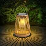 Tianyi - lampe solaire extrieure, 1 pices lanterne solaire extrieure dcoration jardin avec ampoules ...