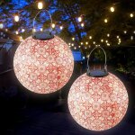 Tianyi - lanternes solaires d'extérieur, lot de 2 lampion solaire exterieur 25 cm en nylon lanterne solaire ... Tianyi - lanternes solaires d'extérieur, lot de 2 lampion solaire exterieur 25 cm en nylon lanterne solaire ...