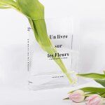 Tianyi - livre vase pour arrangements floraux tulipe vase acrylique livre vases livre clair transparent ...