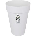 Tianyi - loft urban rond haut 35 - pot de fleurs pour extrieur - Ø 33. 5 x h 45. 3 cm - blanc / blanc ...
