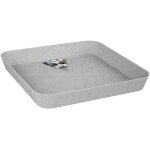 Tianyi - loft urban soucoupe carrée 28 - soucoupe pour extérieur - Ø 27. 5 x h 3. 8 cm - gris / living ... Tianyi - loft urban soucoupe carrée 28 - soucoupe pour extérieur - Ø 27. 5 x h 3. 8 cm - gris / living ...