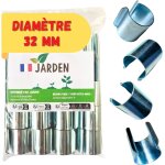 Tianyi - ® lot 20 clips diamtre 32mm pour serre de jardin - fixation mtal en revtement zinc pour ...