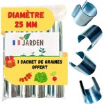 Tianyi - © lot 40 clips diamtre 25mm pour serre de jardin - fixation mtal en revtement zinc pour ...