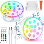 Tianyi - lumière de piscine led submersible rechargeable avec télécommande eclairage etanche lampes ip68 ... Tianyi - lumière de piscine led submersible rechargeable avec télécommande eclairage etanche lampes ip68 ...