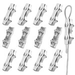 Tianyi - m2 serre cable acier 12 pices duplex clips serre cbles en acier inoxydable 304 pinces duplex ...