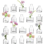 Tianyi - mini vase transparent verre: 20pices petit vase decoratif design soliflore en verre pour decoration ...