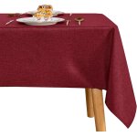 Tianyi - nappe aspect lin lavable nappe de table anti - tche protection de table nappe exterieur impermable ...