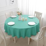 Tianyi - nappe ronde d'extrieur - 140 cm - bleu turquoise - lavable et impermable - dcoration pour ...