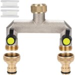 Tianyi - nutmanel 3 / 4 pouce rpartiteur a deux voies avec vannes a boisseau sphrique, robinet distributeur, ...