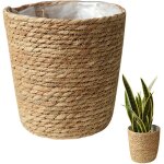 Tianyi - panier de jardinire de panier pour plantes de paille panier  pots de fleurs en osier tress ...