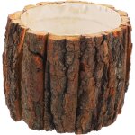 Tianyi - petit pot de fleurs en bois tronc d'arbre rustique : cache - pot aspect bois tronc bougeoir ... Tianyi - petit pot de fleurs en bois tronc d'arbre rustique : cache - pot aspect bois tronc bougeoir ...