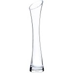 Tianyi - petit vase a fleurs de 20 cm haut et fin a col etroit en verre transparent a tige unique pour ...