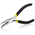 Tianyi - pince  bec courb longue porte de 12, 7 cm mini chane fine  mchoires incurves lisses de ...