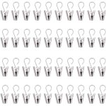 Tianyi - pince rideau clips en acier inoxydable crochets en mtal pour rideau suspendu, guirlande de ...