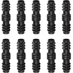 Tianyi - poeland lot de 10 raccords de tuyau d'arrosage en plastique barbelé noir de 13 mm, raccords ... Tianyi - poeland lot de 10 raccords de tuyau d'arrosage en plastique barbelé noir de 13 mm, raccords ...