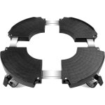 Tianyi - porte plante a roulettes rglable 40 - 58. 5cm, support de pot de fleur rond capacit charge ...