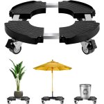 Tianyi - porte plante a roulettes support plante roulette, support pot de fleur roulette, Ø 41 - 58cm ...