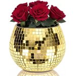 Tianyi - pot de fleurs disco, vase boule disco, pot de fleurs disco, bougeoir boule disco, pot de fleurs ...