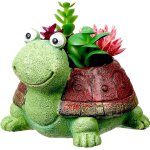 Tianyi - pots de plantes, avec trou de drainage et porte, animal mignon en forme de dessin anim succulentes ...