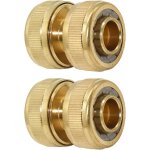 Tianyi - réparateur de tuyau d'arrosage 19 mm (3 / 4 pouce) en laiton, raccord de tuyau de descente, ... Tianyi - réparateur de tuyau d'arrosage 19 mm (3 / 4 pouce) en laiton, raccord de tuyau de descente, ...