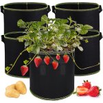 Tianyi - sac de plantation 26. 49l, non tissé bac géotextile respirant 5pcs, sac de culture pomme de ... Tianyi - sac de plantation 26. 49l, non tissé bac géotextile respirant 5pcs, sac de culture pomme de ...