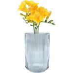Tianyi - vase decoratif, dcoration maison, vase fleur en verre, bleu, 10. 5x17. 5cm